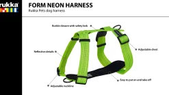 Rukka Pets Form neon harness