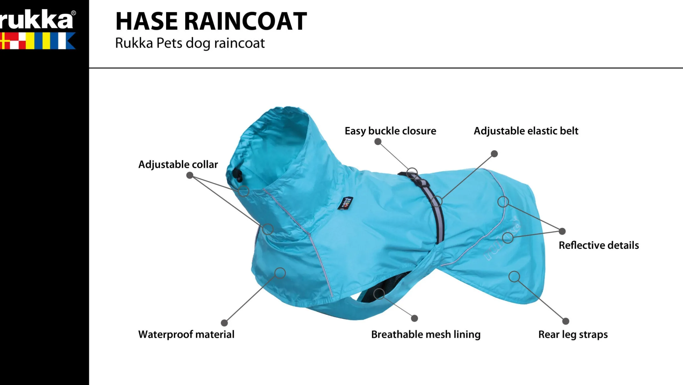 Rukka Pets Hase raincoat