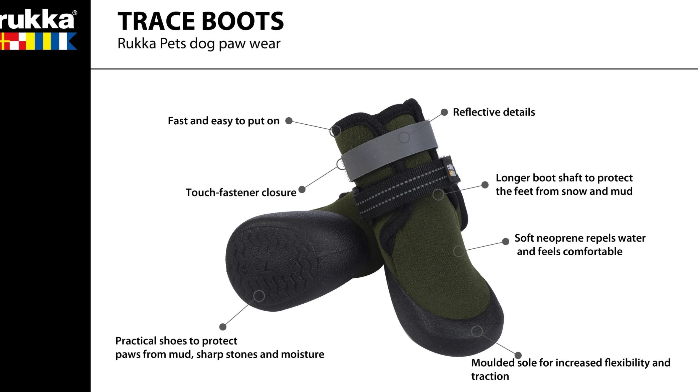 Rukka Pets Trace Boots 2 Pcs